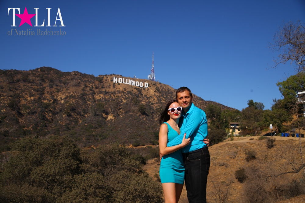 День рождения нашего папы и путешествие в Голливуд (штат Калифорния, знак Голливуд)